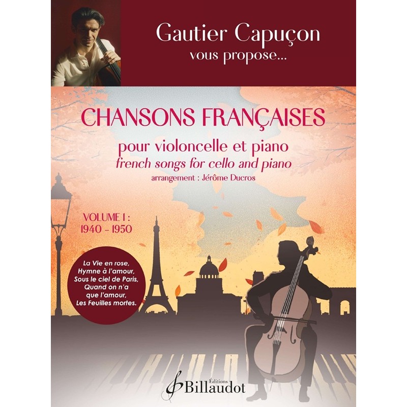 partition gautier capucon chansons francaises