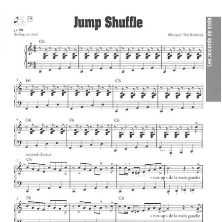 partition tim richards blues piano en francais