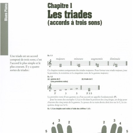 partition tim richards blues piano en francais