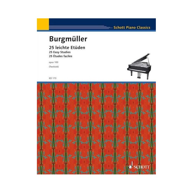 partition burgmuller 25 etudes opus 100
