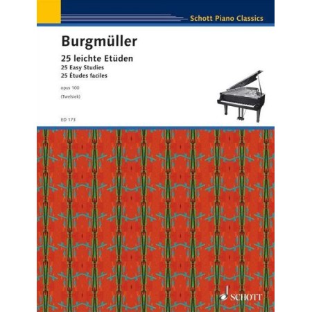 partition burgmuller 25 etudes opus 100