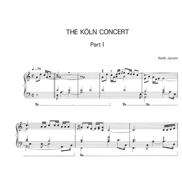 partition keith jarett concert cologne