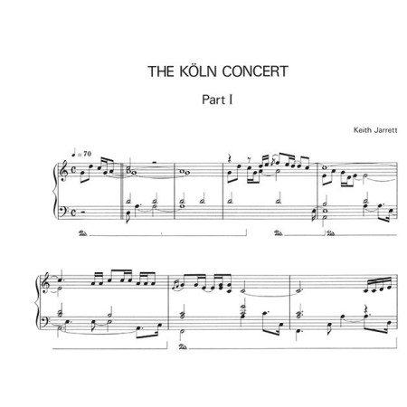 partition keith jarett concert cologne