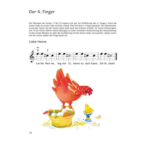 partition violon fruher anfant auf der geige