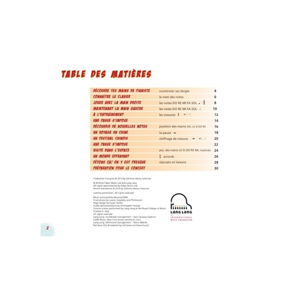 methode piano lang lang
