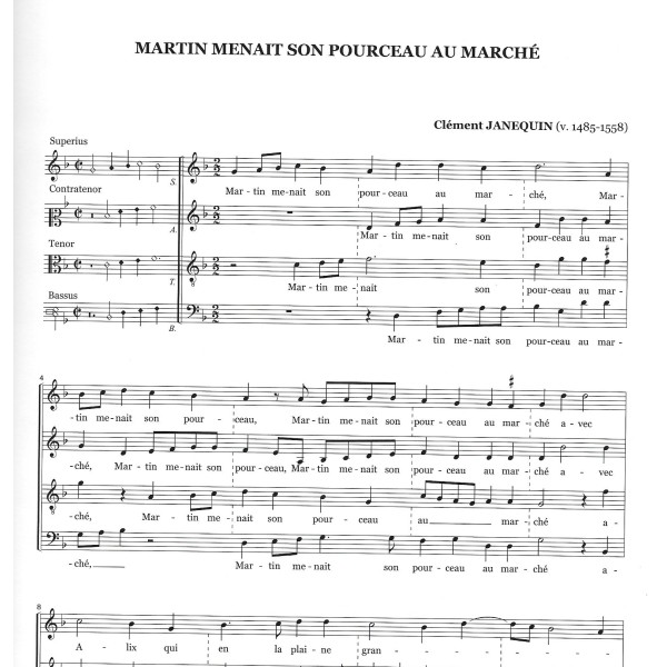 clement janequin15 chansons partition