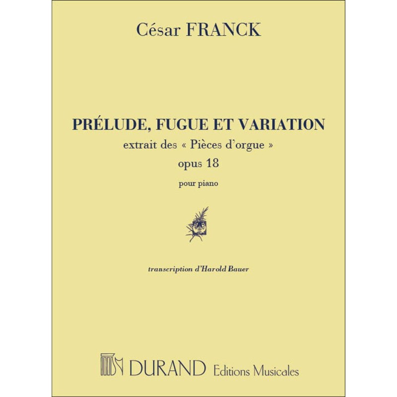 partition piano cesar franck prelude fugue variation