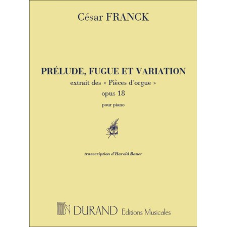 partition piano cesar franck prelude fugue variation