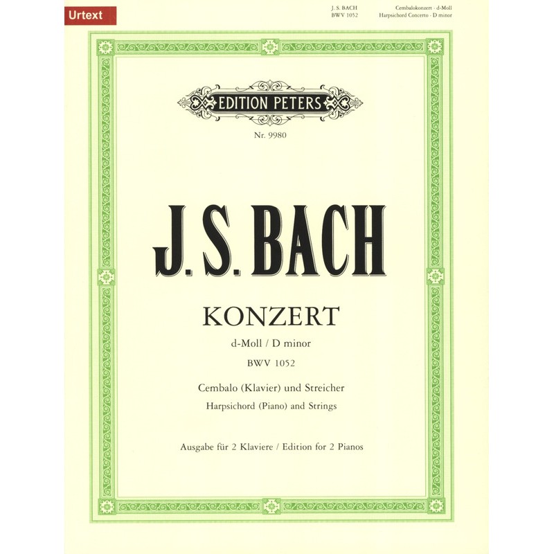 partition concerto clavecin n°1 de bach