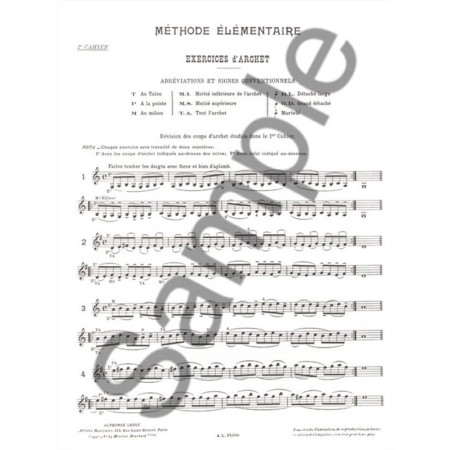 partition hauchard methode elementaire violon