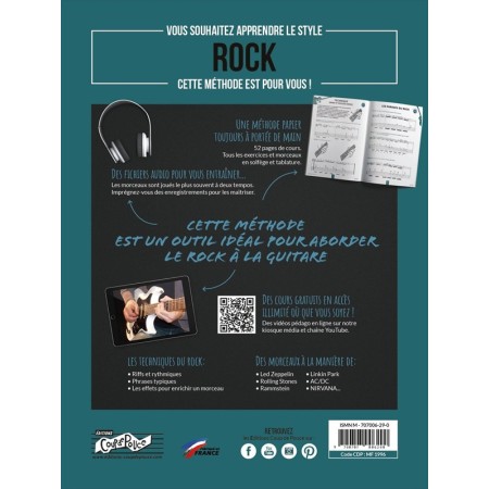 partition astuces de la guitare rock