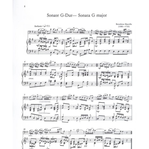 partition sonates baroques pour basson