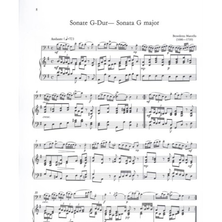 partition sonates baroques pour basson