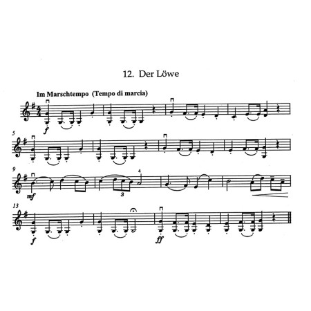 partition violon au zoo