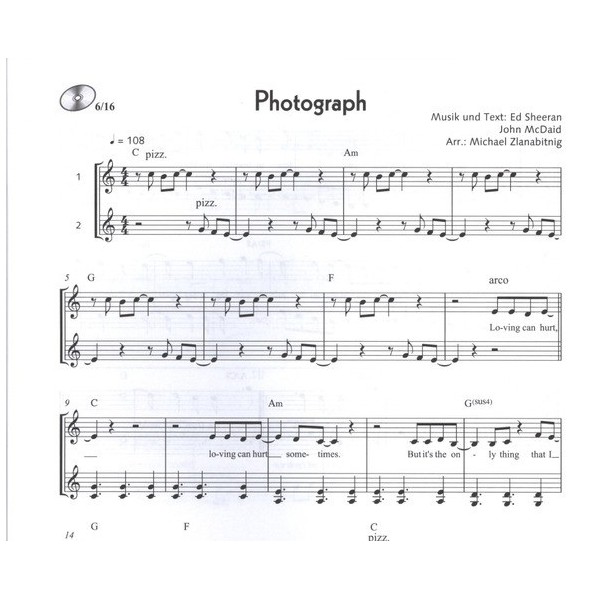 partition violon pop for violin