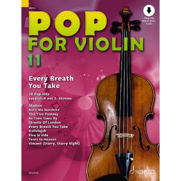 partition violon pop for violin