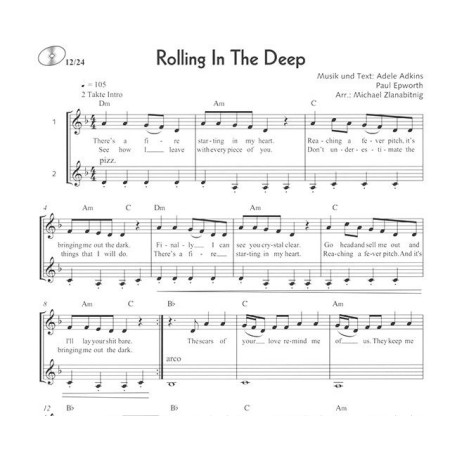 partition violon pop for violin