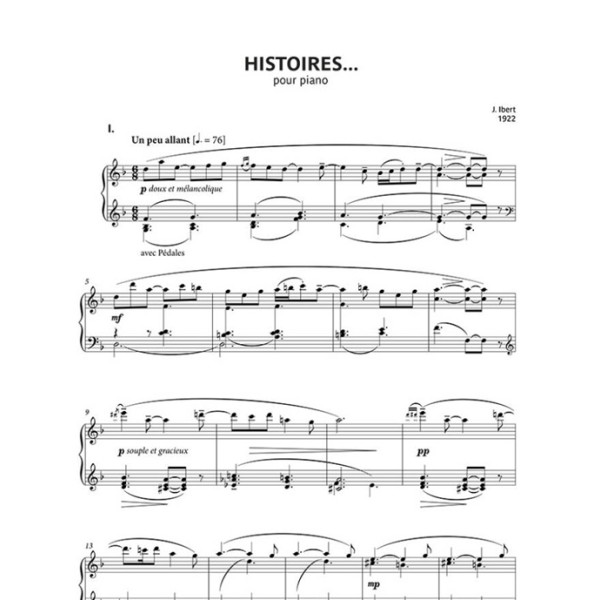 partition histoires de jacques ibert