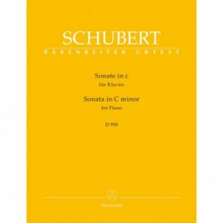 Partition Schubert Sonate piano en do mineur D958 - Avignon Nîmes Marseille