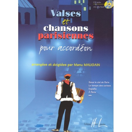 partition accordeon valses et chansons parisiennes