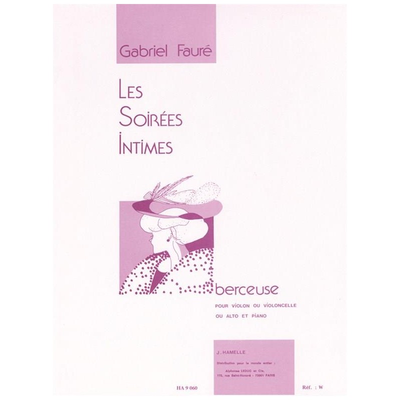 partition berceuse de gabriel faure