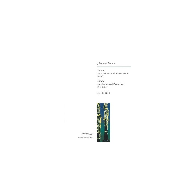 Partition BRAHMS Sonate pour clarinette n°1 Partition BRAHMS Sonate pour clarinette n°1