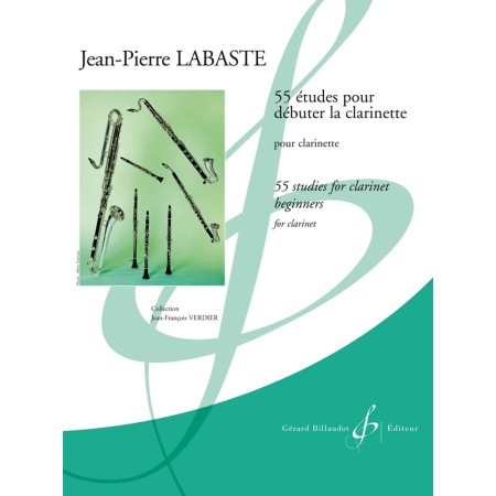 partition 55 etudes pour debuter la clarinette