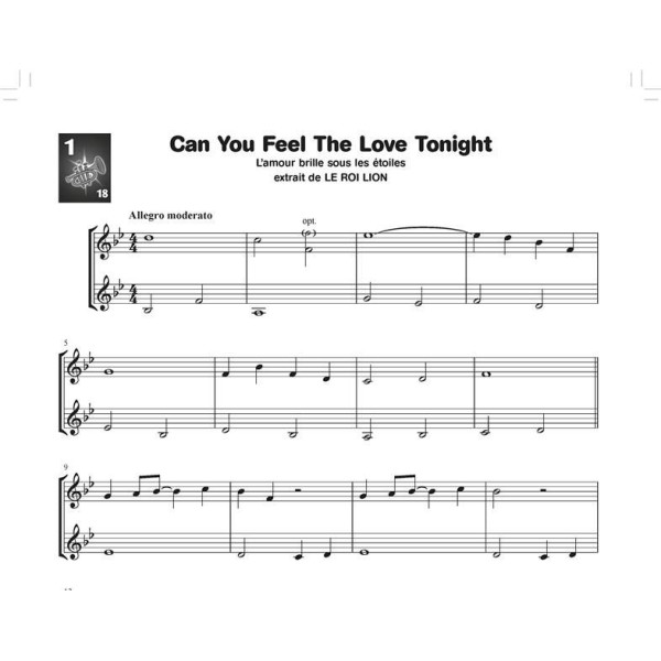 partition les duos disney