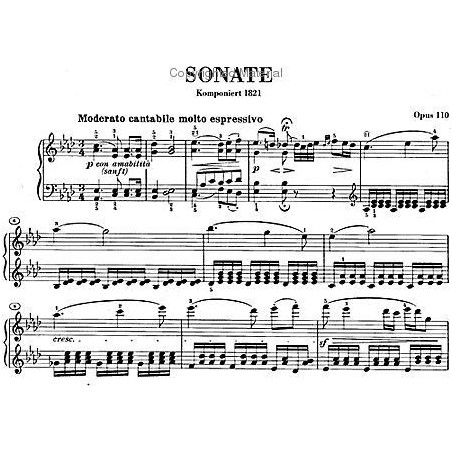 Partition BEETHOVEN Sonate piano n°31