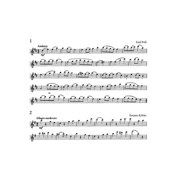 partition lucchesi etudes flutes