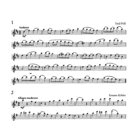 partition lucchesi etudes flutes