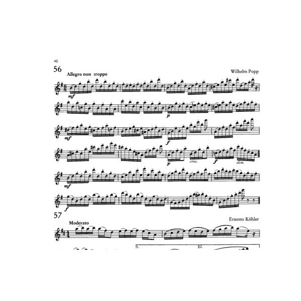 partition lucchesi etudes flutes