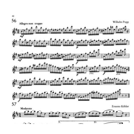 partition lucchesi etudes flutes