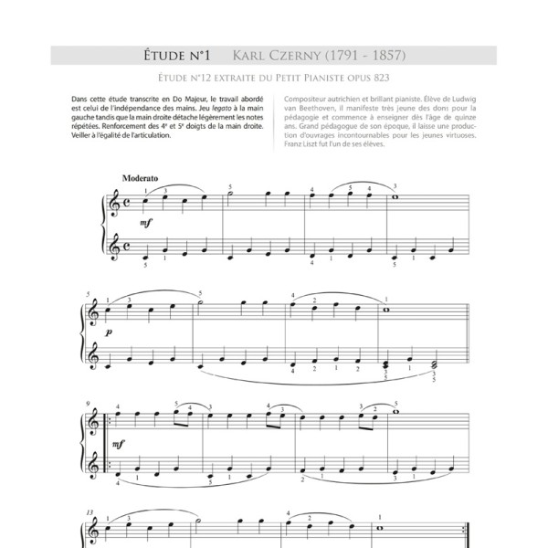 partition piano le temps des etudes