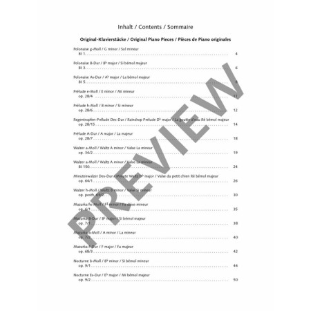 partition piano chopin best of