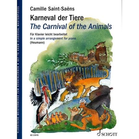 partition le carnaval des animaux piano facile