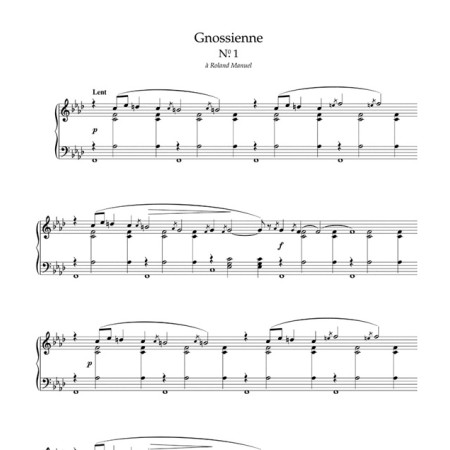 partition satie gnossiennes avignon