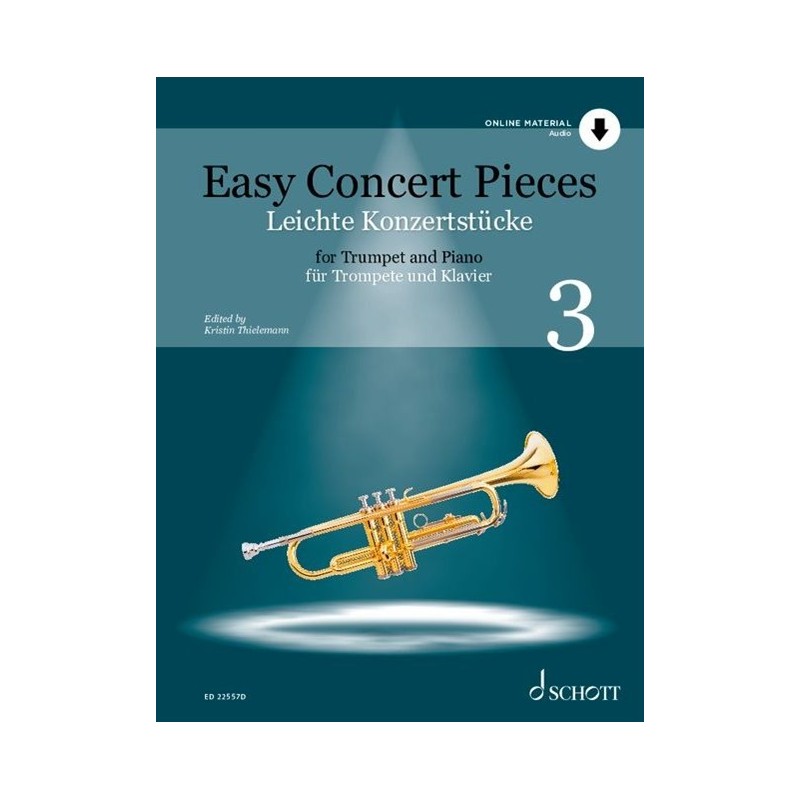 partition easy concert pieces 3 trompette