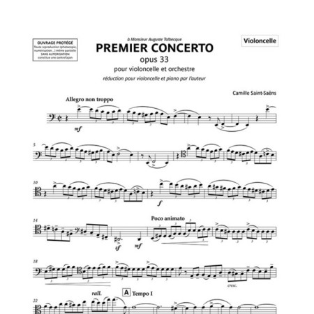 partition saint saens concerto violoncelle 1