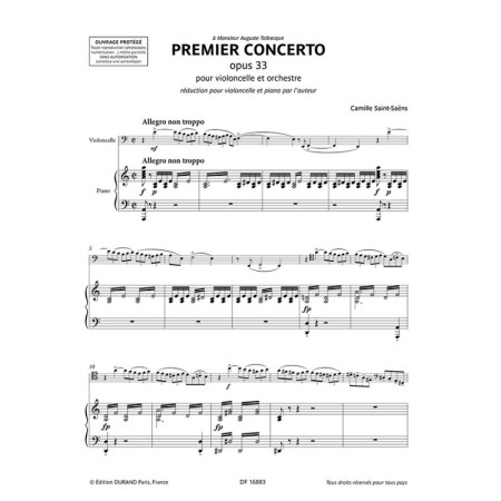 partition saint saens concerto violoncelle 1