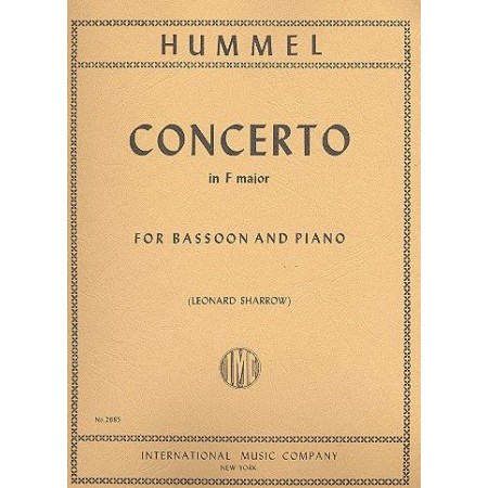 partition hummel concerto basson