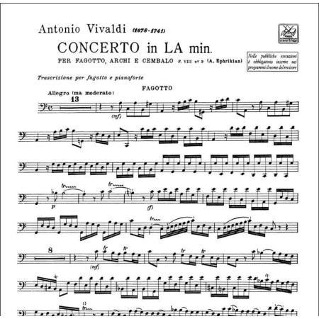 partition vivaldi concerto basson la mineur