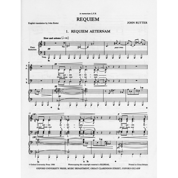 partition requiem de rutter