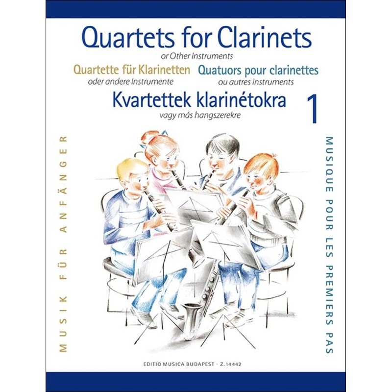 partition quartets for clarinets