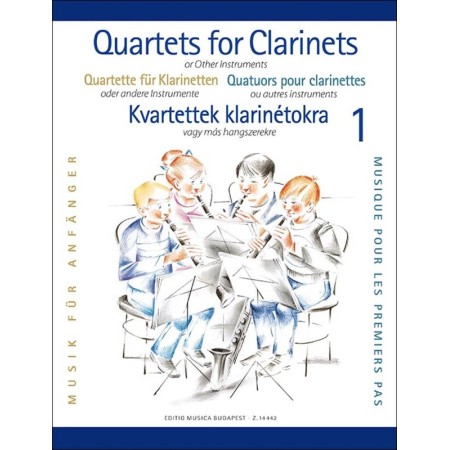 partition quartets for clarinets
