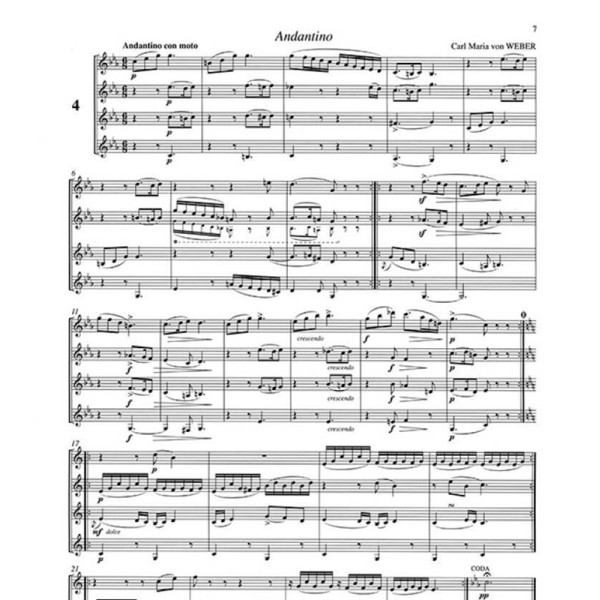 partition quartets for clarinets volume 2
