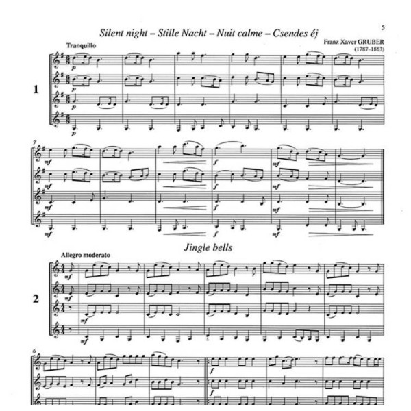 partition quartets for clarinets volume 2