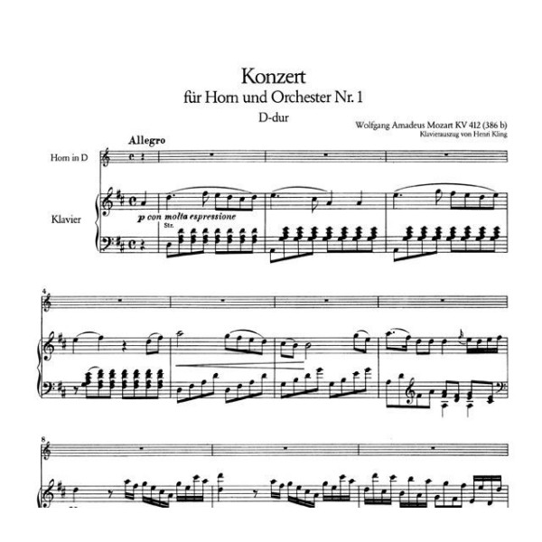 partition mozart concerto n1