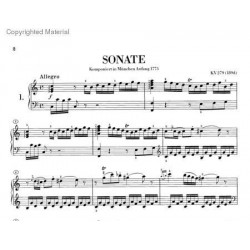 Partition Mozart sonates piano - Avignon Nîmes Marseille