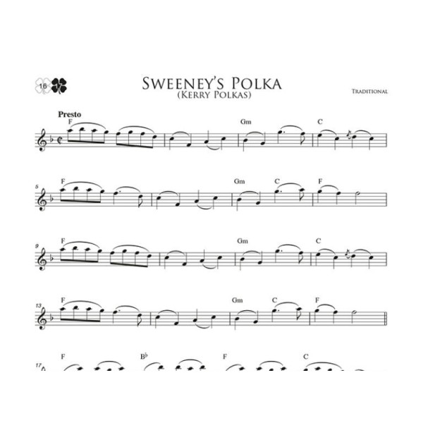 partition irlandaise flute a bec